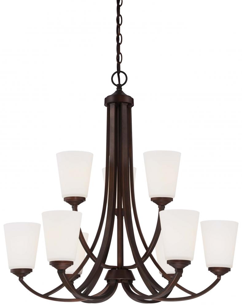 OVERLAND PARK - 9 LIGHT CHANDELIER