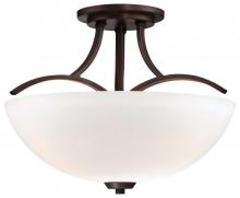Minka-Lavery 4962-284 - OVERLAND PARK - 3 LIGHT SEMI FLUSH