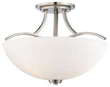Minka-Lavery 4962-84 - OVERLAND PARK - 3 LIGHT SEMI FLUSH