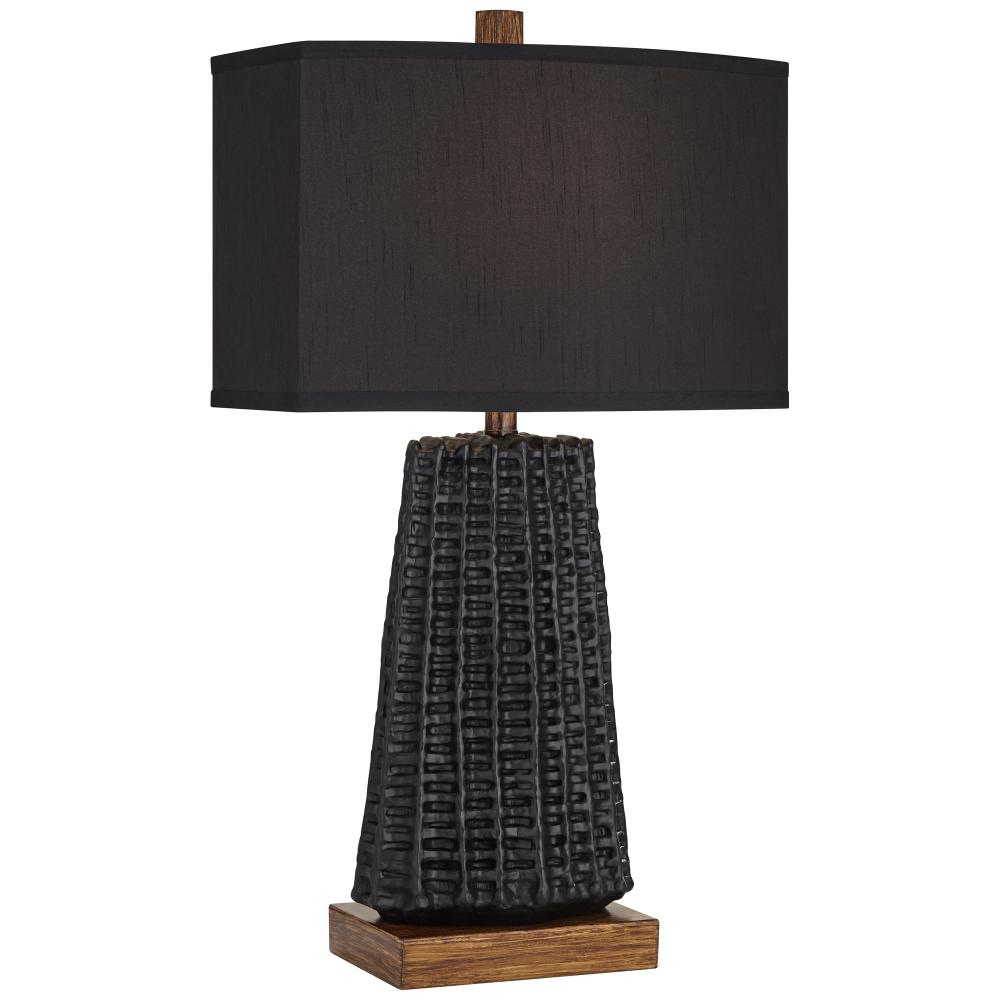 Tl-Poly Pleated Sculpture Black Finish