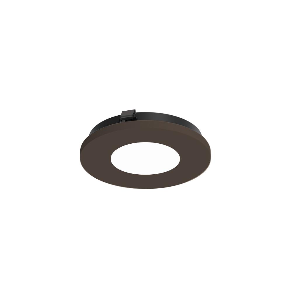 3" Apollo Round Flangeless Pinhole Trim, Bronze Finish