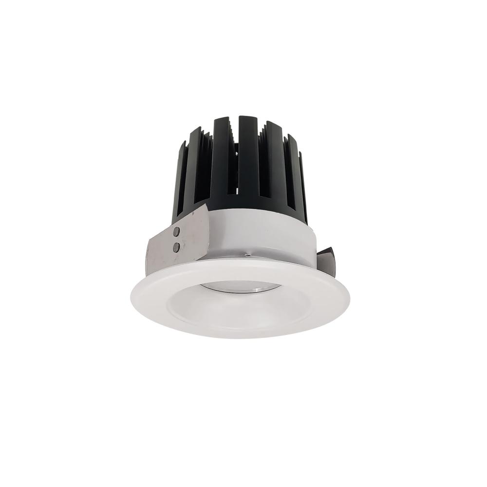 4" Marquise III Round Open Reflector, 2000lm, 3000K, Narrow Flood Optic, White Reflector/White