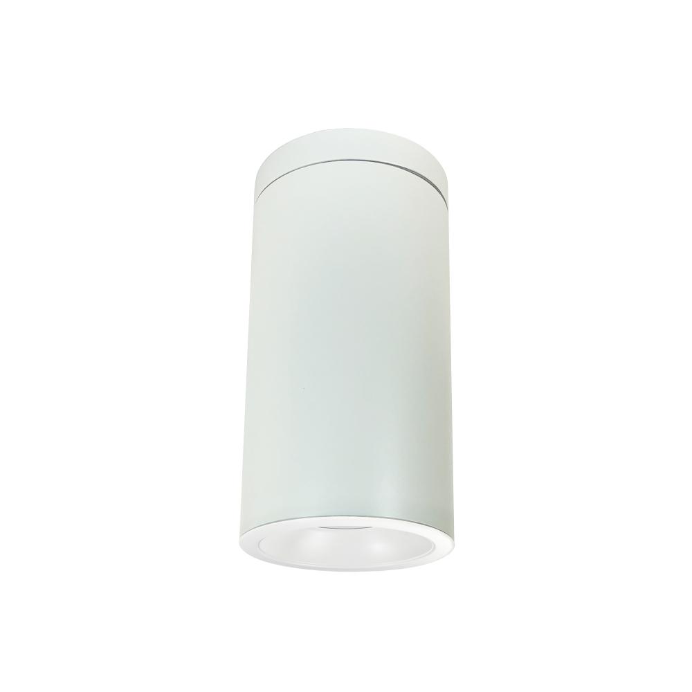 6" Cobalt Surface Mount Cylinder, White, 1000L, 3500K, Matte Powder White Reflector, 120V