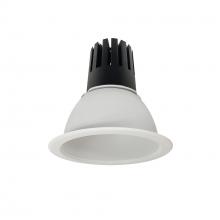 Nora NC3-61L430SMPW - 6" Sapphire III Round Open Reflector, 3500lm, 3000K, Spot Optic, Matte Powder White