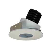 Nora NIO-4RPHA30XWW/10 - 4" Iolite LED Round Adjustable Pinhole, 1000lm / 14W, 3000K, White Pinhole / White Flange