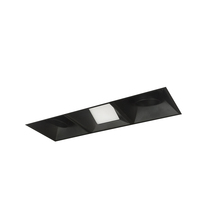Nora NMIOTL-13-NF-AAW-27X-10-B - Iolite MLS 3-Head Trimless Reflector Kit, 2700K, 1000lm, Black Adj. Snoot/Wall Wash Trims