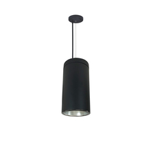 Nora NYLS3-6C1L335FC12DBB - 6" Sapphire III Cable Mount Black Cylinder, Diffused Clear Reflector/Black Flange, 120-277;