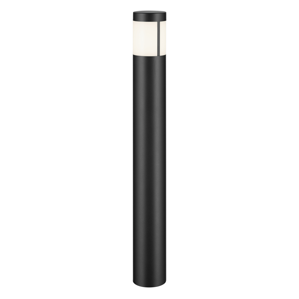 12 Volt 3000K LED 24" Round Bollards in Textured Black