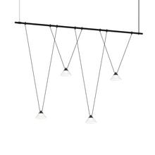 Sonneman SLS4244-K - 48" 1-Tier Linear w/ Etched Glass Cone Luminaires