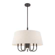 Livex Lighting 50805-92 - 6 Lt English Bronze Pendant Chandelier
