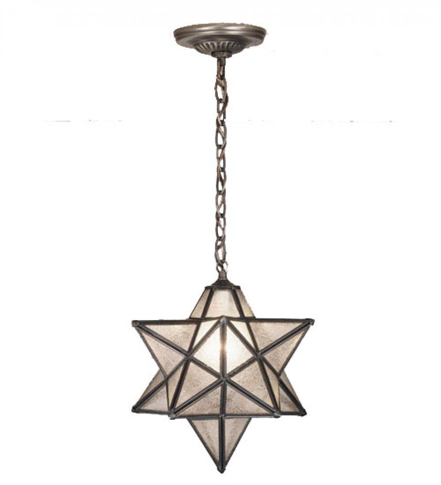12" Wide Moravian Star Pendant