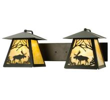 Luma-Spec Lighting 100846 - 24" Wide Moose at Dawn 2 Light Wall Sconce