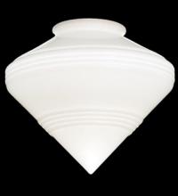 Luma-Spec Lighting 101433 - 9" Wide Revival Schoolhouse Deco Cone 4" Neck Shade
