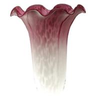 Luma-Spec Lighting 10159 - 4" Wide X 6" High Pink/White Pond Lily Shade