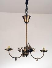 Luma-Spec Lighting 101797 - 25"L Revival Gas & Electric 4 LT Oblong Chandelier Hardware