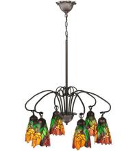 Luma-Spec Lighting 104887 - 26" Wide Iris 6 Light Chandelier