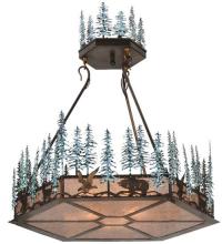 Luma-Spec Lighting 106007 - 37"W Wildlife at Pine Lake Inverted Pendant