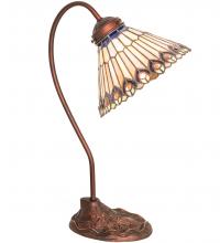 Luma-Spec Lighting 106055 - 18" High Tiffany Jeweled Peacock Desk Lamp