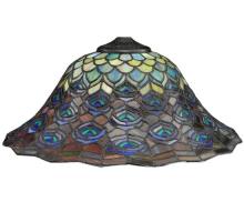 Luma-Spec Lighting 10674 - 16" Wide Tiffany Peacock Feather Shade