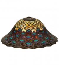 Luma-Spec Lighting 10676 - 20" Wide Tiffany Peacock Feather Shade
