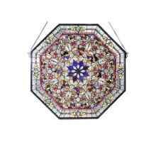 Luma-Spec Lighting 107222 - 25"W X 25"H Floral Stained Glass Window
