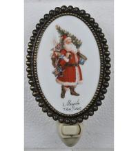 Luma-Spec Lighting 107257 - 3.5"W Christmas Comin to Town Fused Oval Night Light