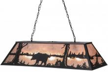 Luma-Spec Lighting 110854 - 48"L Bear at Lake Oblong Pendant