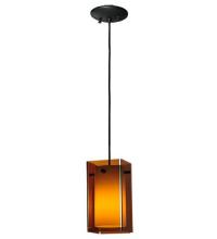 Luma-Spec Lighting 111009 - 5"Sq Metro Amber Quadrato Mini Pendant