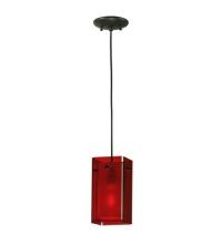 Luma-Spec Lighting 111274 - 5"Sq Metro Red Quadrato Mini Pendant