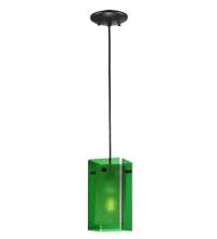 Luma-Spec Lighting 111285 - 5"Sq Metro Green Quadrato Mini Pendant