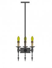 Luma-Spec Lighting 111646 - 8"W Warwick 3 LT Mini Pendant
