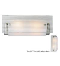 Luma-Spec Lighting 112114 - 16" Wide Quadrato Fluted Glass Vanity Light