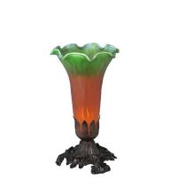 Luma-Spec Lighting 11235 - 8"H Amber/Green Pond Lily Accent Lamp