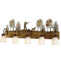 Luma-Spec Lighting 112920 - 36"W Quail Hunter W/Dog 5 LT Vanity Light