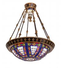 Luma-Spec Lighting 115301 - 28" Wide Fleur-de-lis Semi-Flushmount