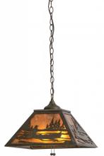 Luma-Spec Lighting 116147 - 16" Square Canoe At Lake Pendant