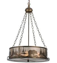 Luma-Spec Lighting 117014 - 21"W Bear at Lake Inverted Pendant
