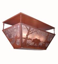 Luma-Spec Lighting 11809 - 33" Long Bear at Lake Oblong Flushmount