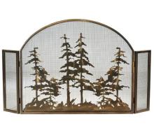 Luma-Spec Lighting 119082 - 50" Wide X 30" High Tall Pines Arched Fireplace Screen