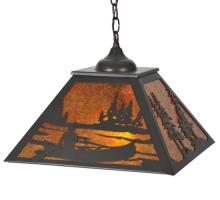 Luma-Spec Lighting 119505 - 16" Square Canoe At Lake Pendant