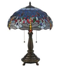 Luma-Spec Lighting 119650 - 22"H Tiffany Hanginghead Dragonfly Table Lamp