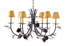 Luma-Spec Lighting 119769 - 42" Wide Pinecone 6 Light Chandelier