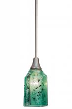 Luma-Spec Lighting 122590 - 4"Sq Metro Fusion Seaglass Draped Pendant