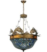 Luma-Spec Lighting 124101 - 30"W Catch of the Day Fishscale Inverted Pendant