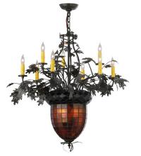Luma-Spec Lighting 125052 - 34" Wide Greenbriar Oak 9 Arm Chandelier