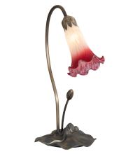 Luma-Spec Lighting 12517 - 16" High Pink/White Tiffany Pond Lily Accent Lamp