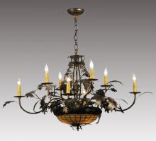 Luma-Spec Lighting 126808 - 42" Wide Greenbriar Oak 8 Arm Chandelier