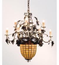 Luma-Spec Lighting 12753 - 28.5"W Greenbriar Oak 9 Arm Chandelier
