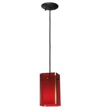 Luma-Spec Lighting 128830 - 5.5"Sq Metro Red Quadrato Acrylic Mini Pendant