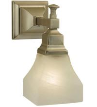 Luma-Spec Lighting 129074 - 5"W Bungalow White Alabaster Swirl Wall Sconce